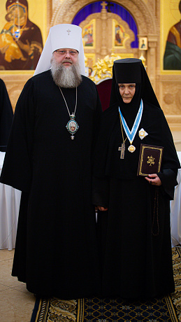 Настоятельница монастыря удостоена Патриаршей награды